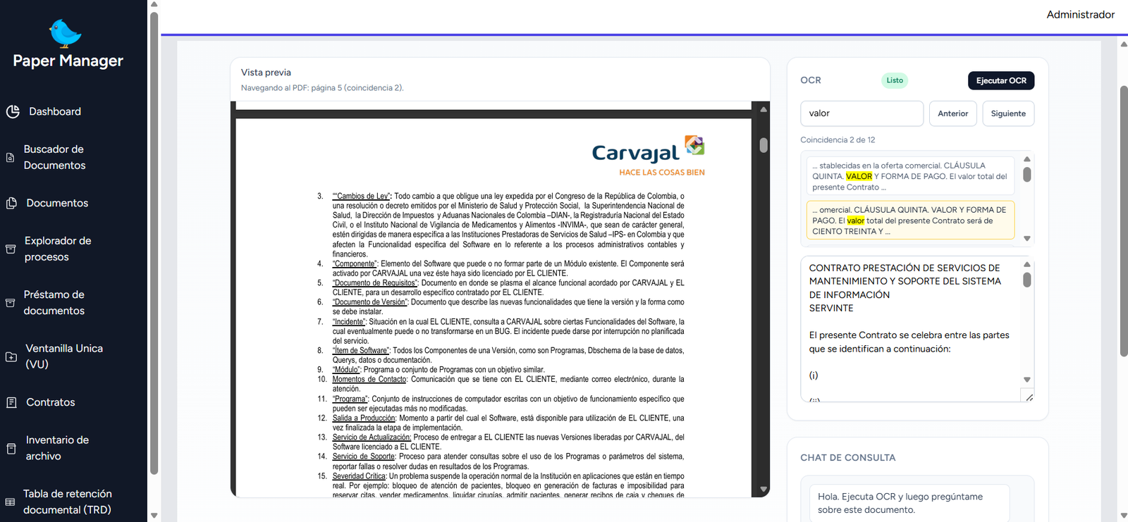 Inteligencia Artificial de Paper Manager